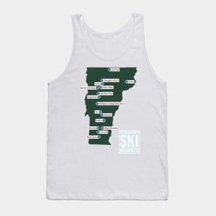 The Ski Resorts of Vermont Tank Top